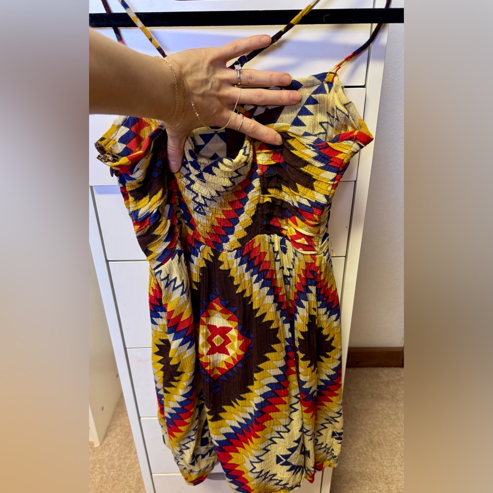 Billabong Colorful Geometric Patterned Dress - Picture 4 of 6